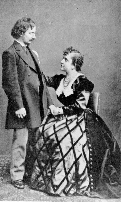 Algernon Charles Swinburne en Adah Menken door English Photographer
